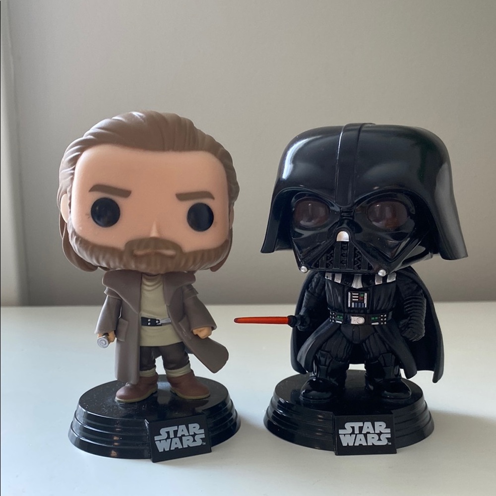 Funko Star Wars Figures - Obi-Wan and Darth Vader bobble headz
